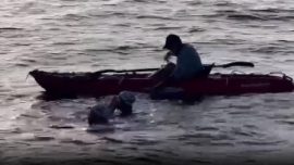 İki Türk sporcu, California’daki Catalina Kanalı’nı 13 saatte yüzerek geçti